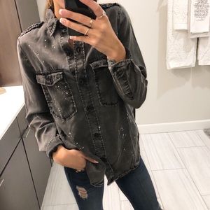 Zara Paint Splatter Top
